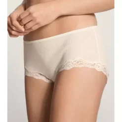 Richesse Lace Panty, Uld/Silke Råhvid