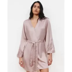 Satin Kimono, English Rose