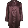 Satin Nightshirt, Italian Plum