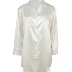 Satin Nightshirt, Off White