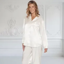 Satin Pyjamas, Off White