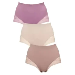 Seamless Lace Maxi 3-Pak, Dusty Rose