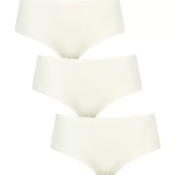 Seamless Tai 3-Pak, Hvid