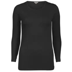 Silk Jersey Bluse, Black
