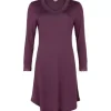 Silk Jersey Natkjole, Italian Plum