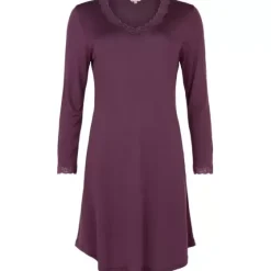 Silk Jersey Natkjole, Italian Plum