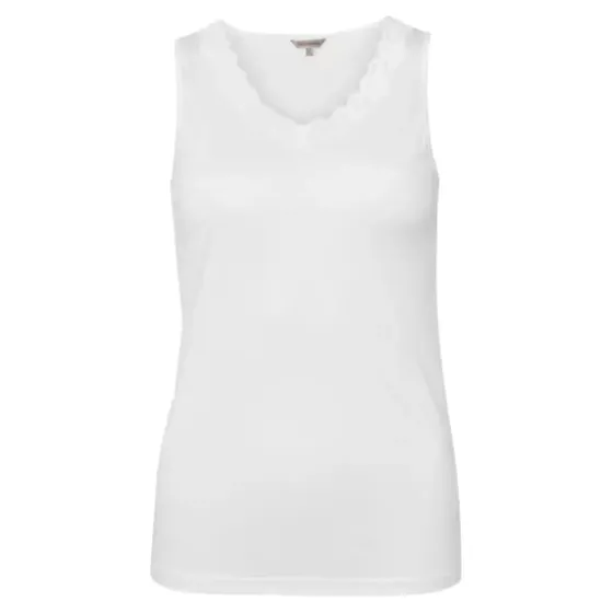 Silke Top Med Blonde, Off White