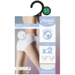Sloggi Basic Pearl Tai 2-Pak, Hvid