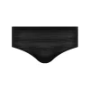 Soft Stretch Hipster Stribet, Sort