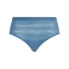 Soft Stretch Hipster Stribet, Jeans Blue