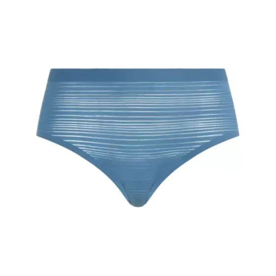 Soft Stretch Hipster Stribet, Jeans Blue