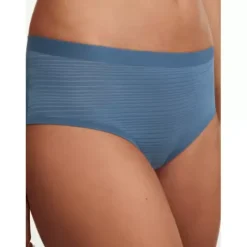 Soft Stretch Hipster Stribet, Jeans Blue
