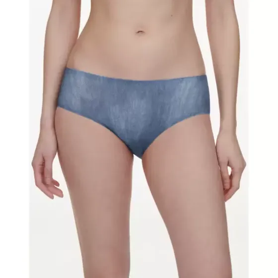 Soft Stretch Hipster, XS-XL. Blue Denim Print