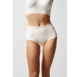 Soft Stretch Maxi Med Blonde, Råhvid