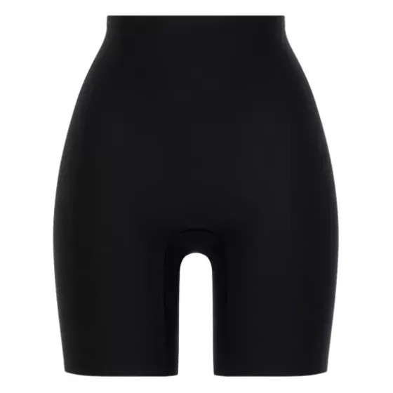 Soft Stretch Shorts Med Langt Ben, Black