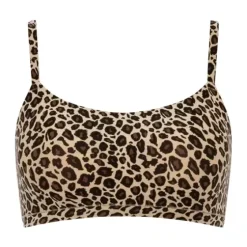 Soft Stretch Top, Leopard Print