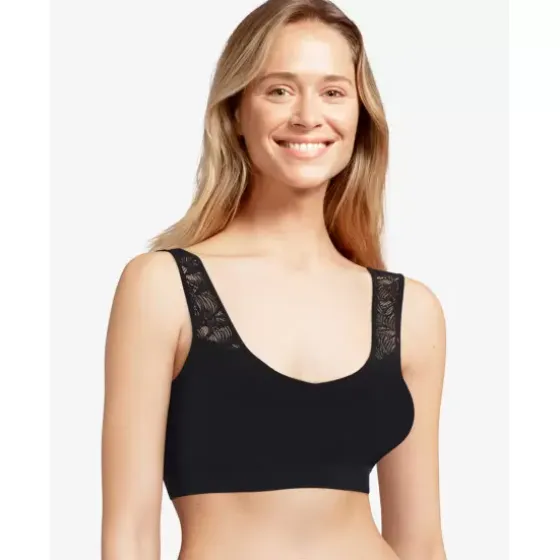 Soft Stretch Top Med Blonde, Sort