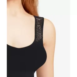 Soft Stretch Top Med Blonde, Sort