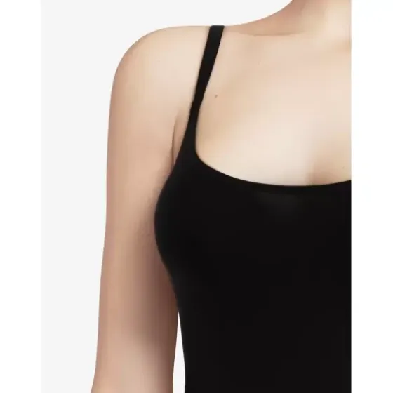 Soft Stretch Top Smal Strop, Black