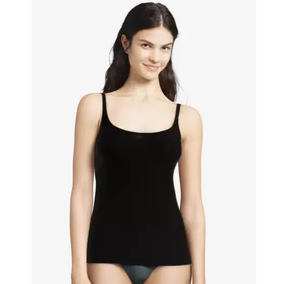 Soft Stretch Top Smal Strop, Black