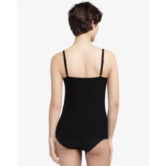 Soft Stretch Top Smal Strop, Black