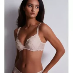Softessence Plunge Push-Up Bra, Skin