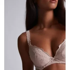 Softessence Plunge Push-Up Bra, Skin