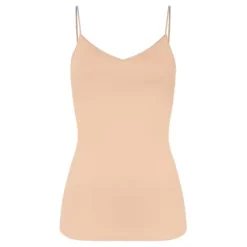 Spaghetti Top Padded, Beige