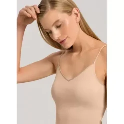 Spaghetti Top Padded, Beige