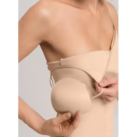 Spaghetti Top Padded, Beige