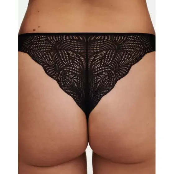 String U/Kant Med Blonde, Sort