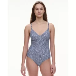 Tidra Badedragt Uden Bøjle, Blue Reptile