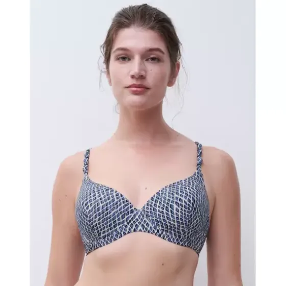 Tidra Bikinitop , Blue Reptile