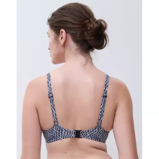 Tidra Bikinitop , Blue Reptile