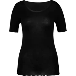 True Confidence Uld/Silke T-Shirt, Sort