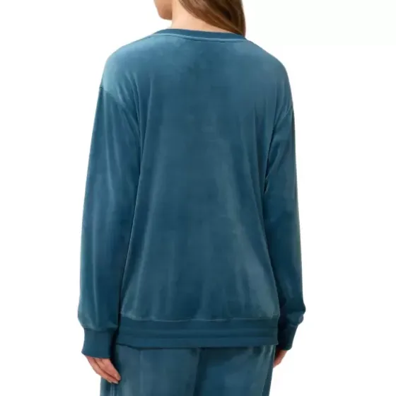 Velour Sweater, Smoky Blue