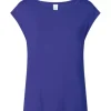 Wide Neck Bluse, Clematis