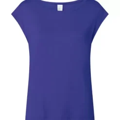 Wide Neck Bluse, Clematis